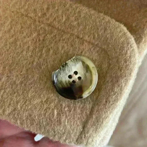 Regency Camel Hair Dbl breasted 6Buttons, Cuffed Sleeves Excellent Condition sz8 - Picture 13 of 14